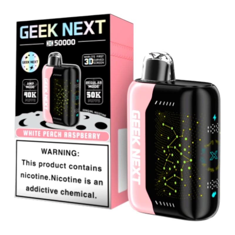 Geek Next X 50k 5ct Box - White Peach Raspberry