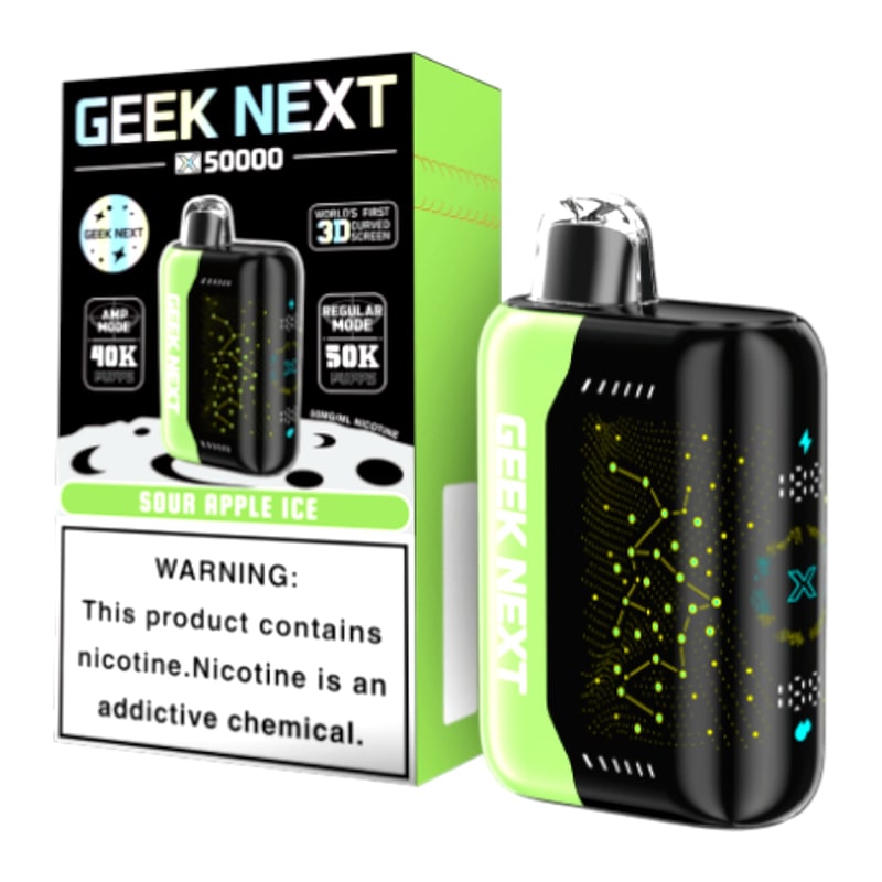 Geek Next X 50k 5ct Box - Sour Apple Ice