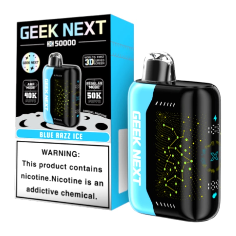 Geek Next X 50k 5ct Box - Blue Razz Ice