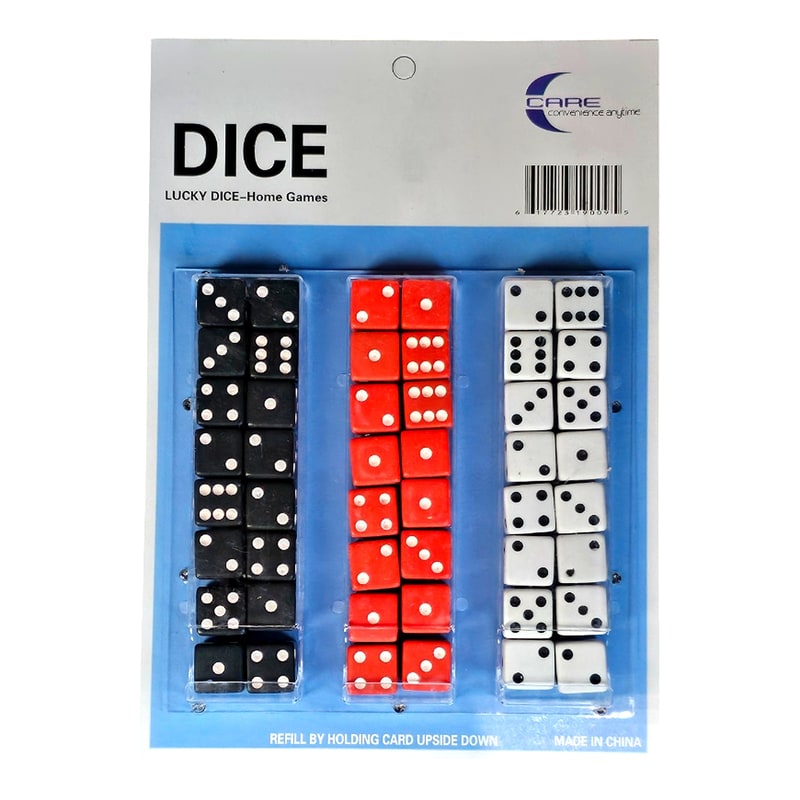 Dice Solid Color Large 48ct