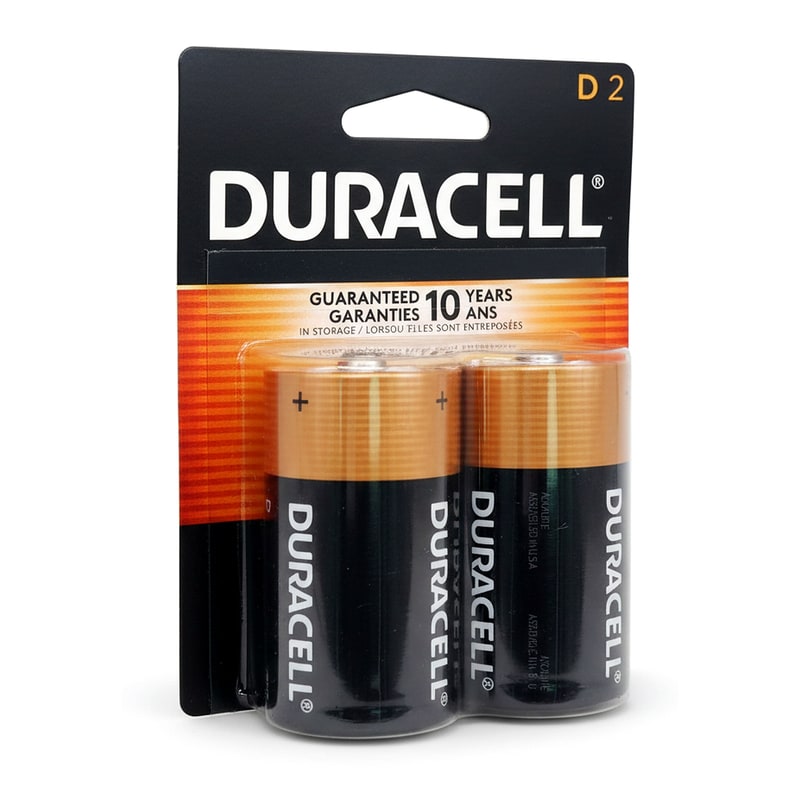 Duracell Battery -D2 2PK