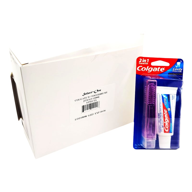 Colgate Tooth Bursh & Tooth Paste Combo (Travel Pack) 6ct Box