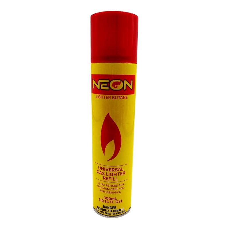 Neon Butane Universal Gas Lighter Refill 300ml (Yellow)