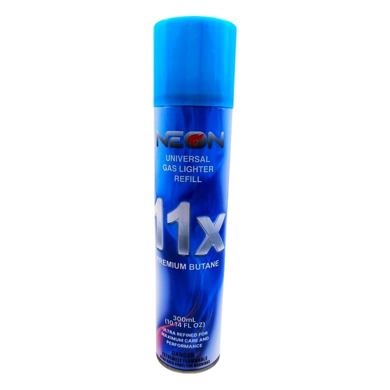 Neon Butane Gas Lighter Refill 11X 300ml