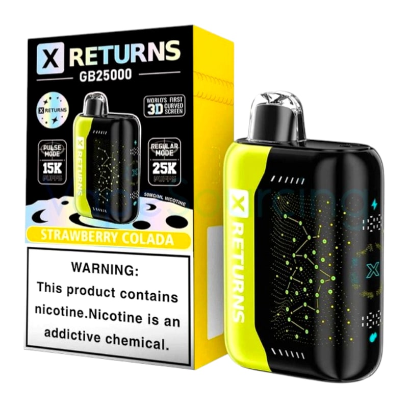 X Returns GB25K Puff 5ct Box-Strawberry Colada