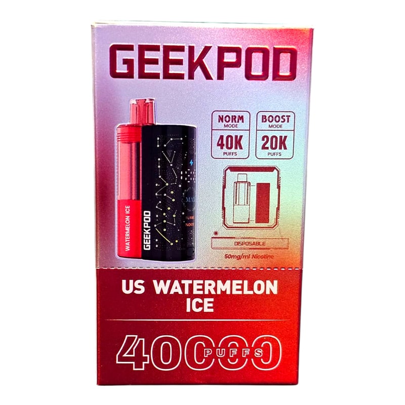 Geek Pod 40k Puff 5ct Box - Watermelon Ice