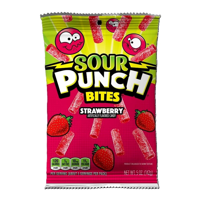 Gogos Hard Candy 2oz 10ct PK-Sour Bites Strawberry