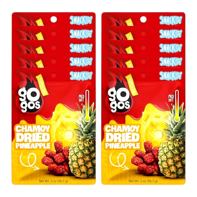 Gogos Hard Candy 2oz 10ct PK-Dried Pineapple