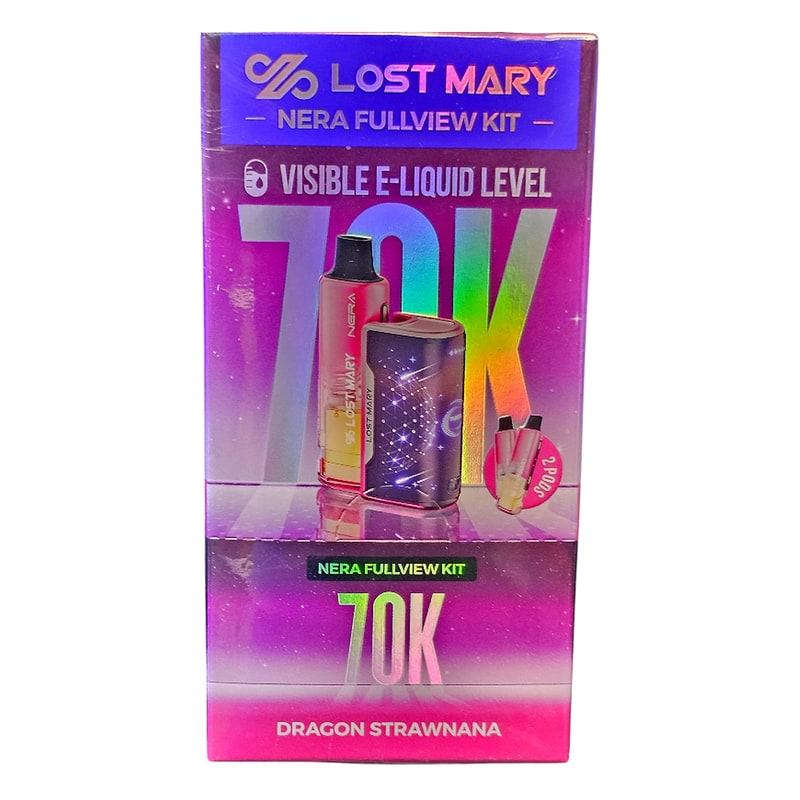 Lost Mary Nera Fullview 70k Puff 5ct Box-Dragon Strawnana