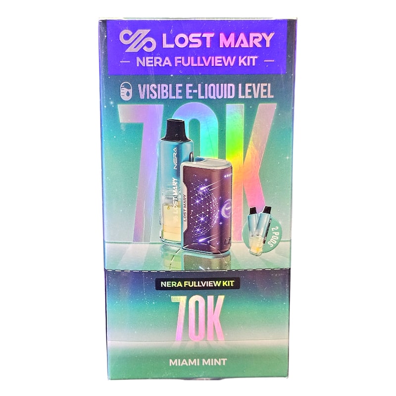 Lost Mary Nera Fullview 70k Puff 5ct Box-Miami Mint