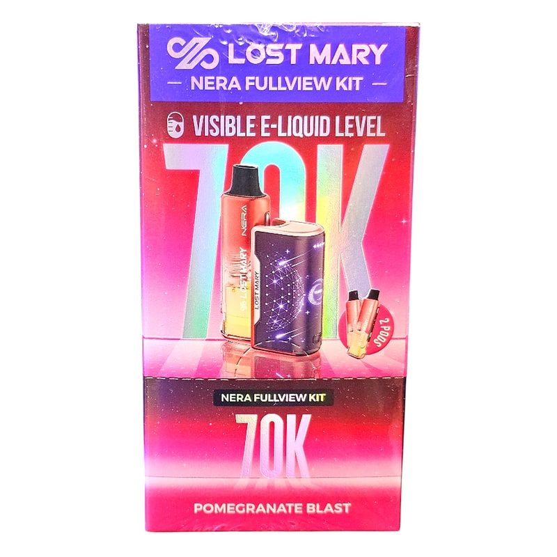 Lost Mary Nera Fullview 70k Puff 5ct Box-Pomegranate Blast