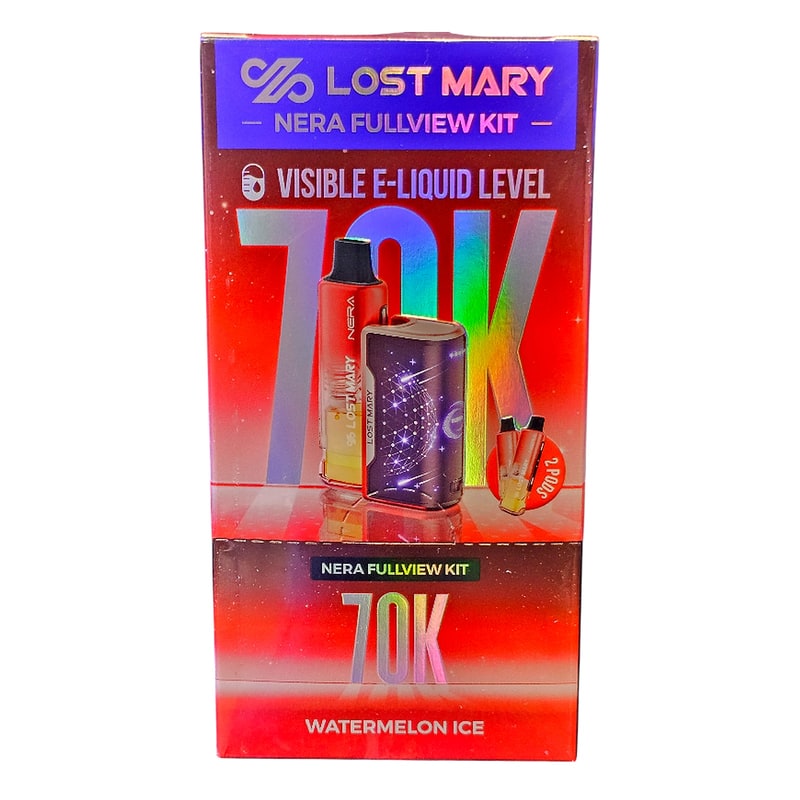 Lost Mary Nera Fullview 70k Puff 5ct Box-Watermelon Ice