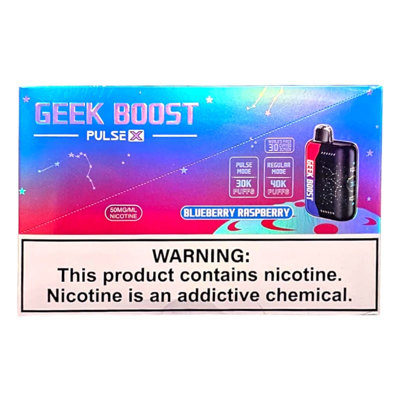 Geek Boost Pulse X 40k Puff 5ct Box-Blueberry Raspberry