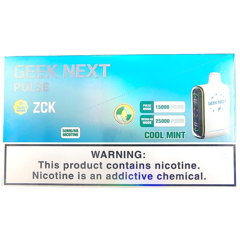 Geek Next Pulse 25k Puff 5ct Box - Cool Mint