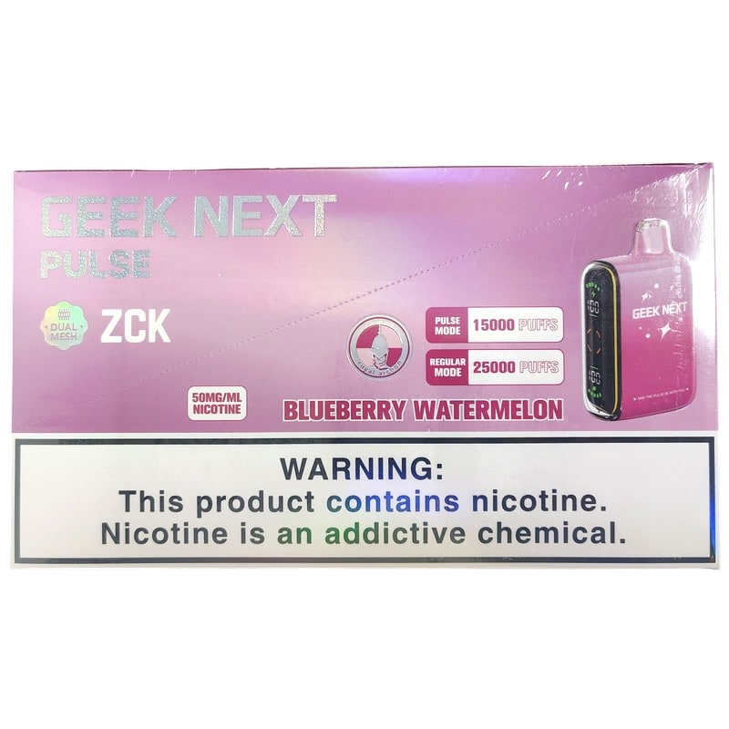 Geek Next Pulse 25k Puff 5ct Box - Blueberry Watermelon
