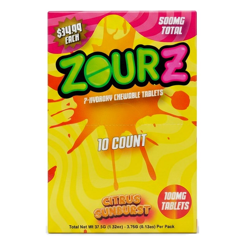 Zour Z 7 - Hydroxy 100mg Per Tablets 5pk 10ct Box - Citrus Sunburst