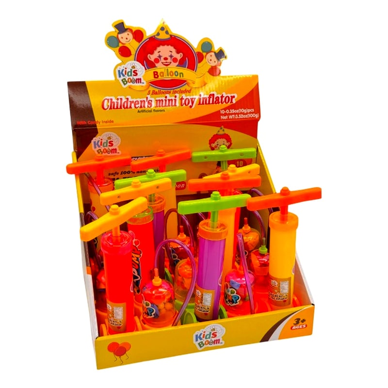 Kids Boom Childrens Mini Toy Inflator 10ct