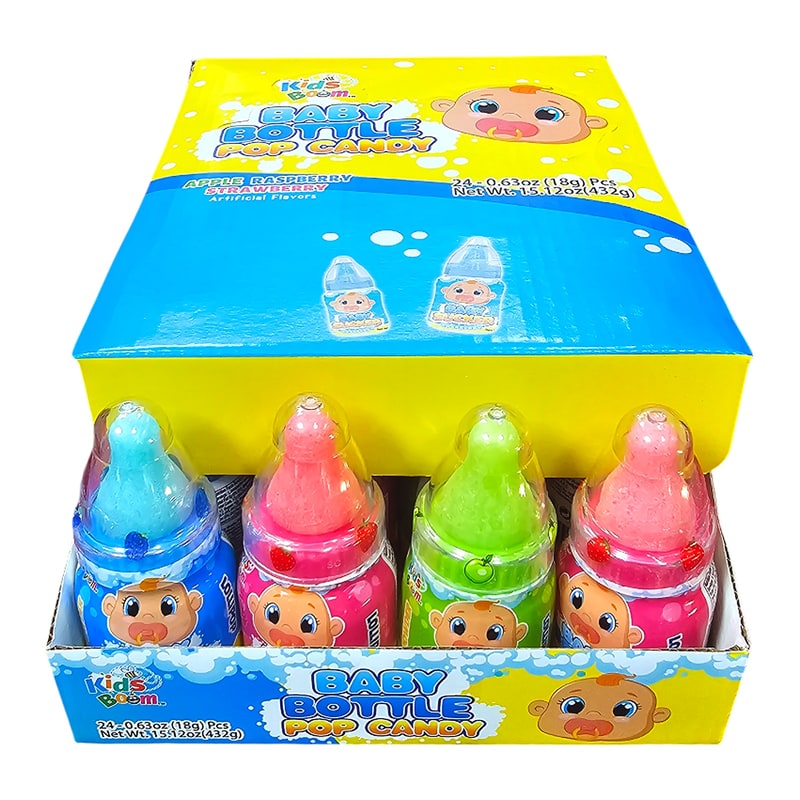 Kids Boom Baby Bottle Pop Toy Candy 24ct