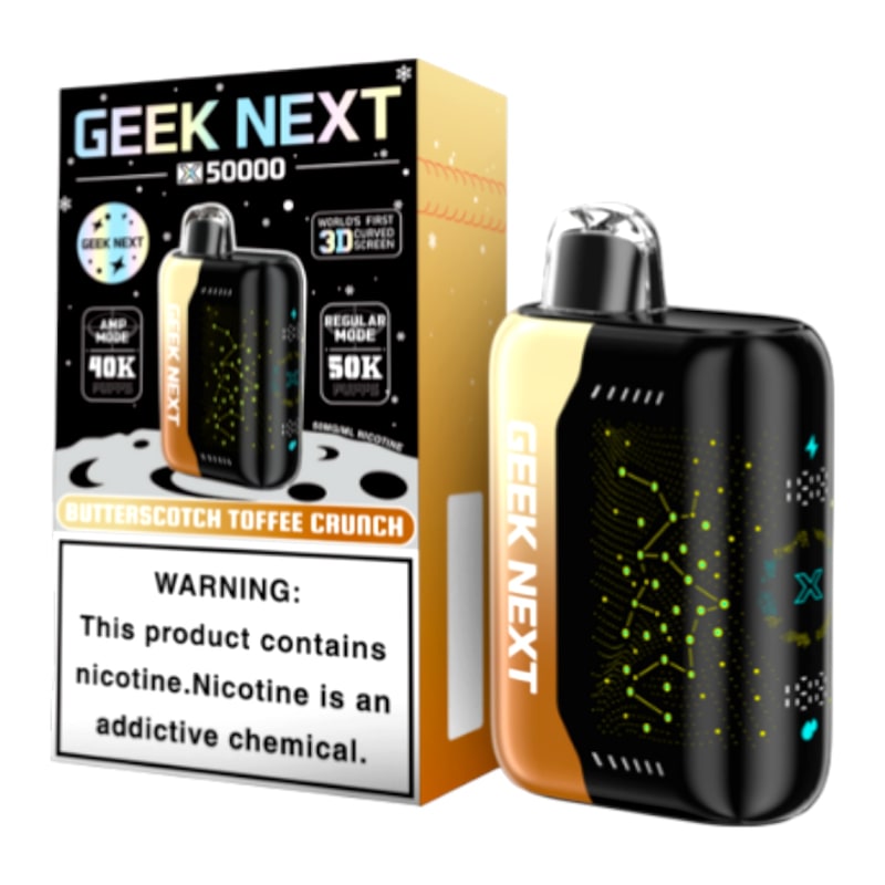 Geek Next X 50k 5ct Box - Butterscotch Toffee Crunch
