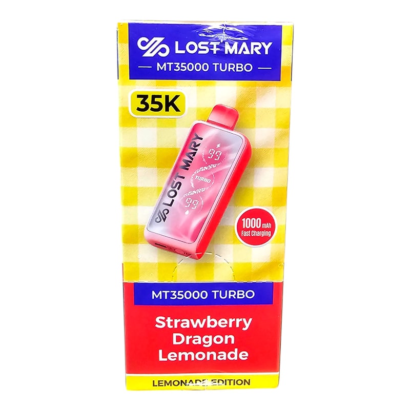 Lost Mary MT35000 Turbo 5ct Box - Strawberry Dragon Lemonade
