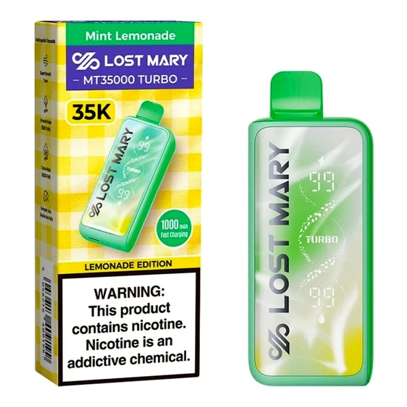 Lost Mary MT35000 Turbo 5ct Box - Mint Lemonade