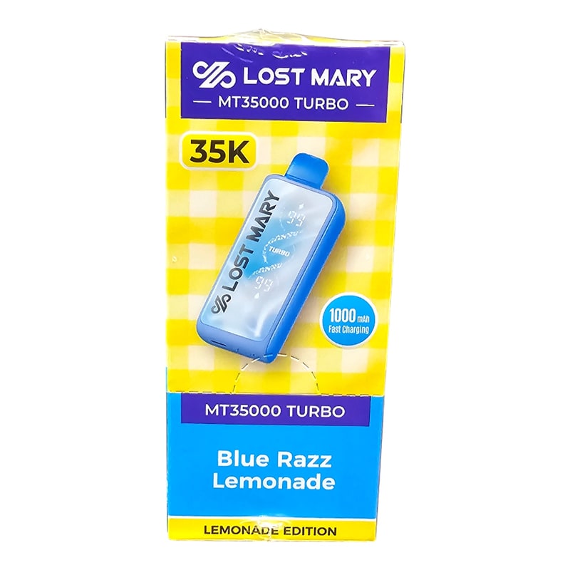 Lost Mary MT35000 Turbo 5ct Box - Blue Razz Lemonade