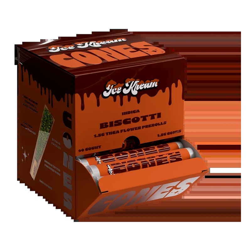 Ice Kream THC-A 1.5g Pre-Rolls 40ct Box-Indica-Biscotti