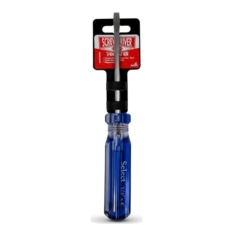 Select- Screw Driver Flat 1/4''x4"