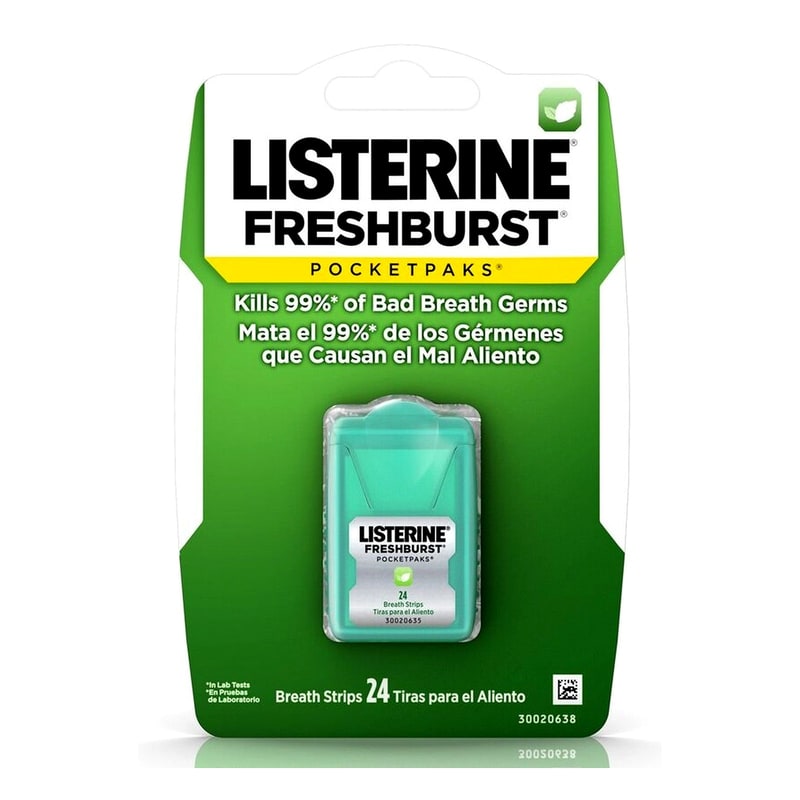 Listrine Breath Strips Fresh Burst 24ct Box