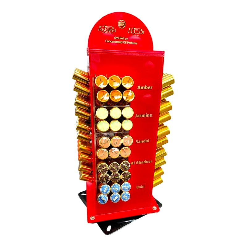 Display- Nabil Roll On Perfume Display 120ct