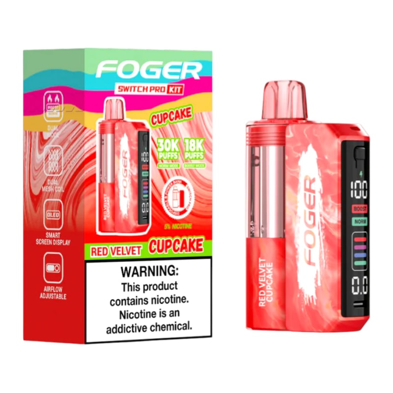 Foger Switch Pro 30K 5ct Box-Red Velvet Cupcake