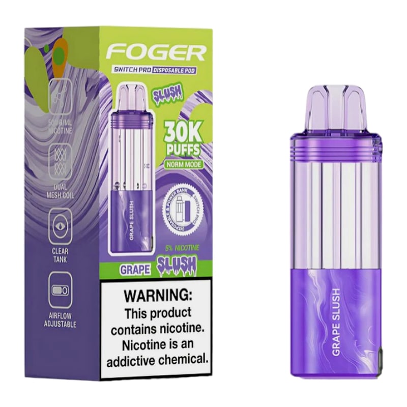 Foger Switch Pro POD 30K 5ct Box - Grape Slush