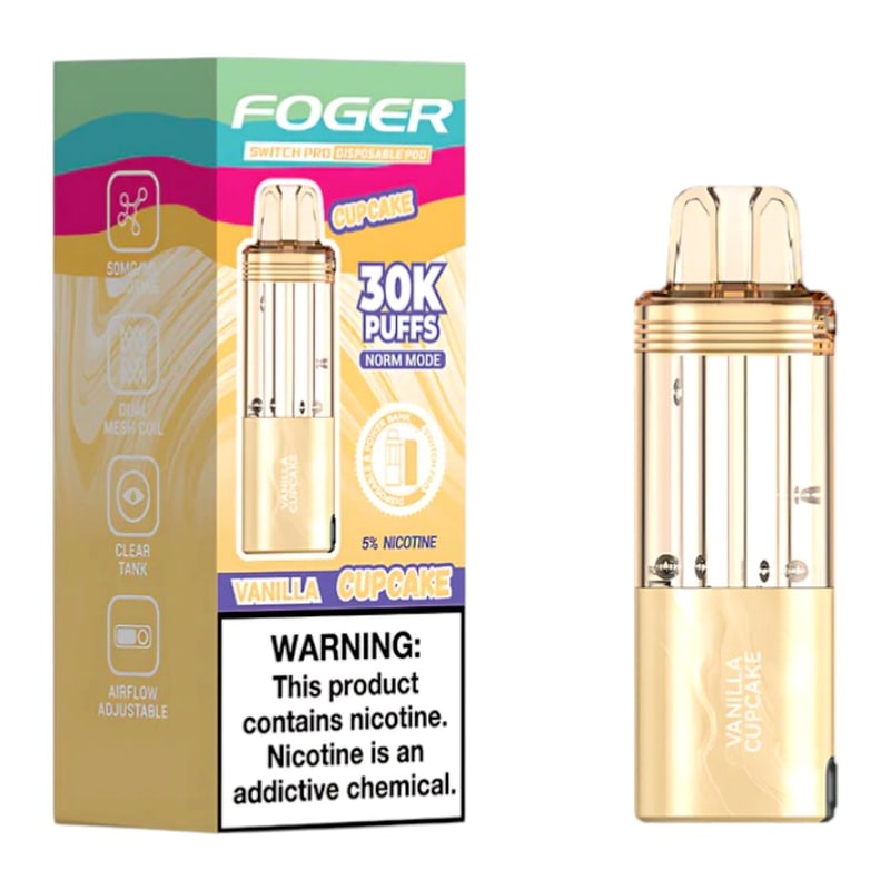 Foger Switch Pro POD 30K 5ct Box-Vanilla Cupcake