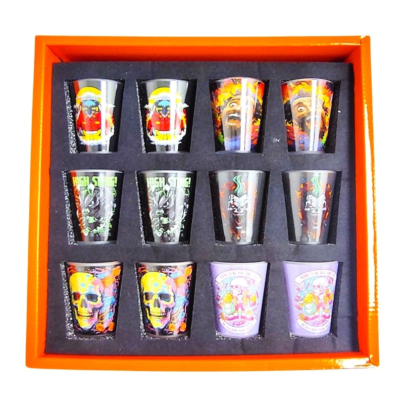 Shot Glass Frosted With Decal (108) 12ct Box