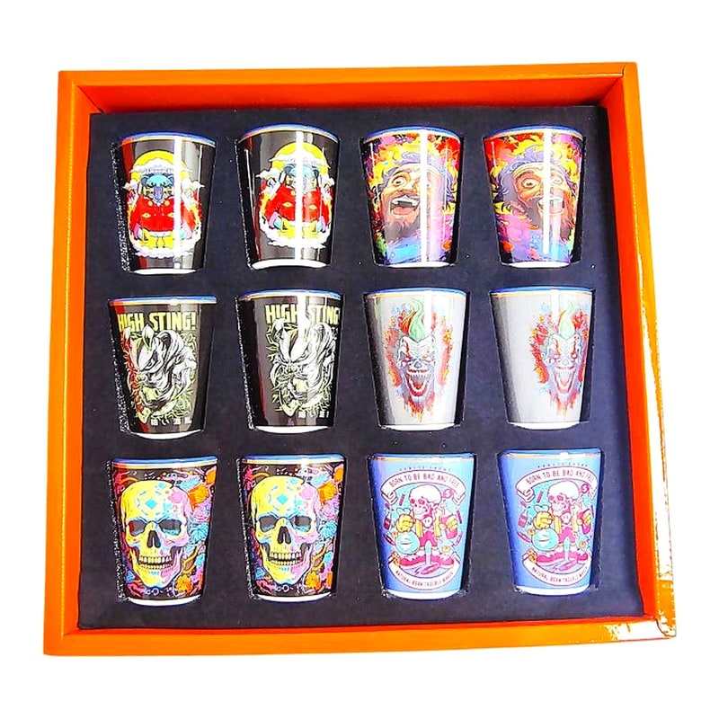 Shot Glass Ceramic With Decal (114) 12ct Box