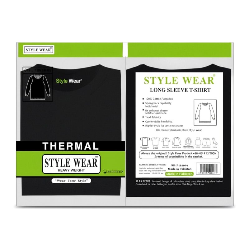 Thermal Style Wear -Black Medium