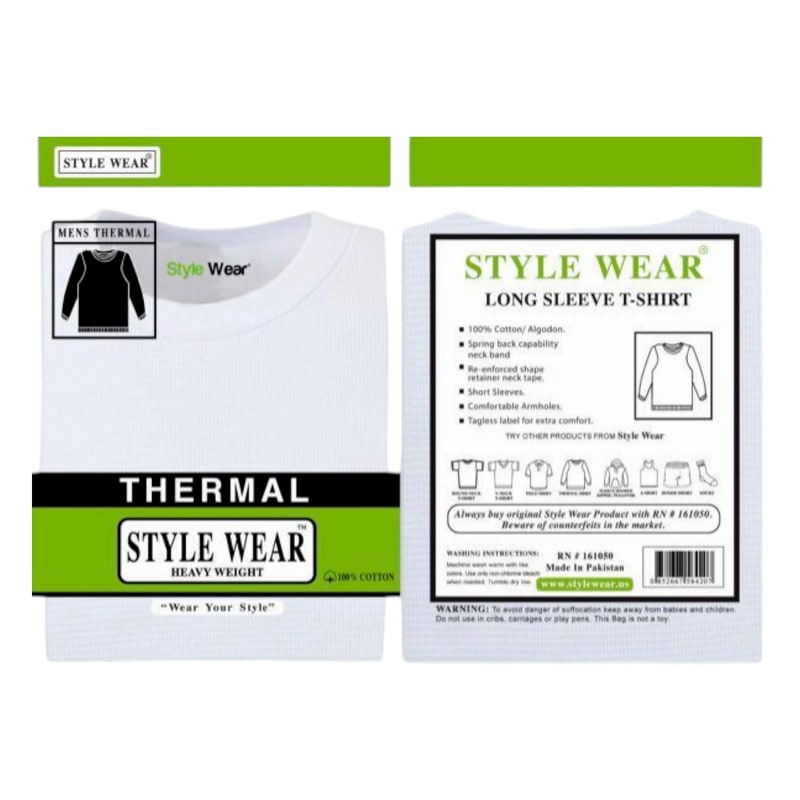 Thermal Style Wear -White 3XL