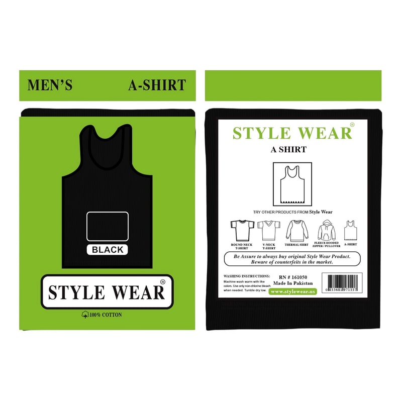 Ashirts Style Wear -Black Small