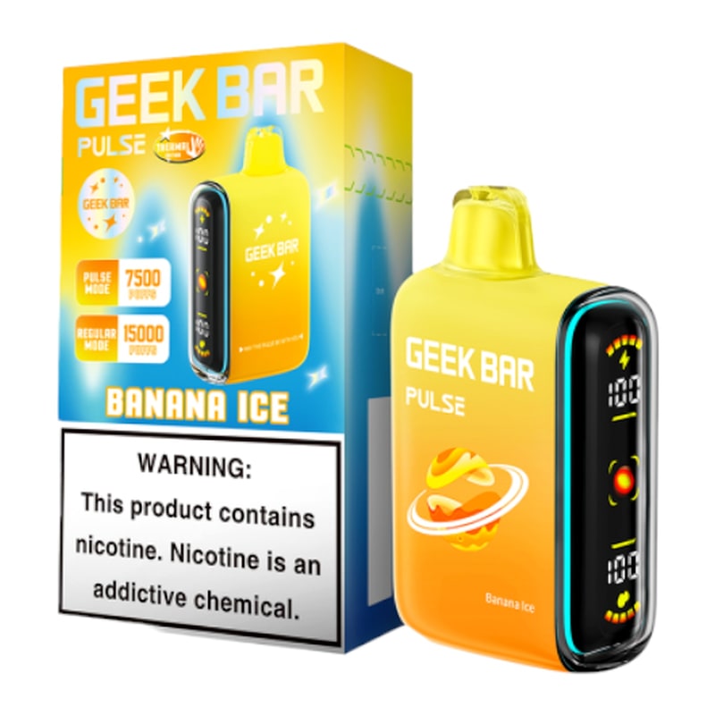 Geek Bar Pulse 15000 5ct Box-Banana Ice