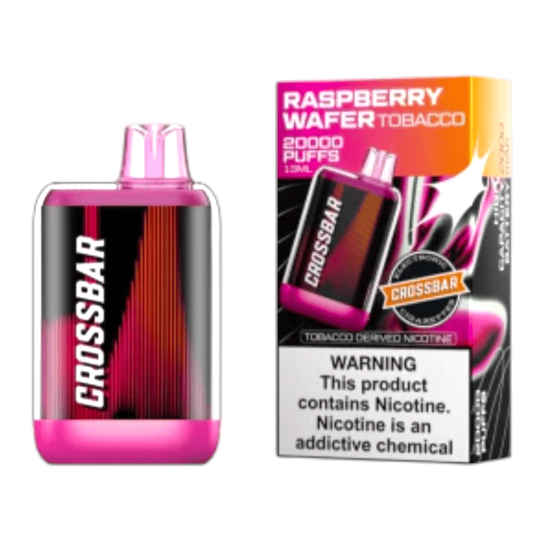 Cross Bar 20K Puffs 5ct Box-Raspberry Wafer
