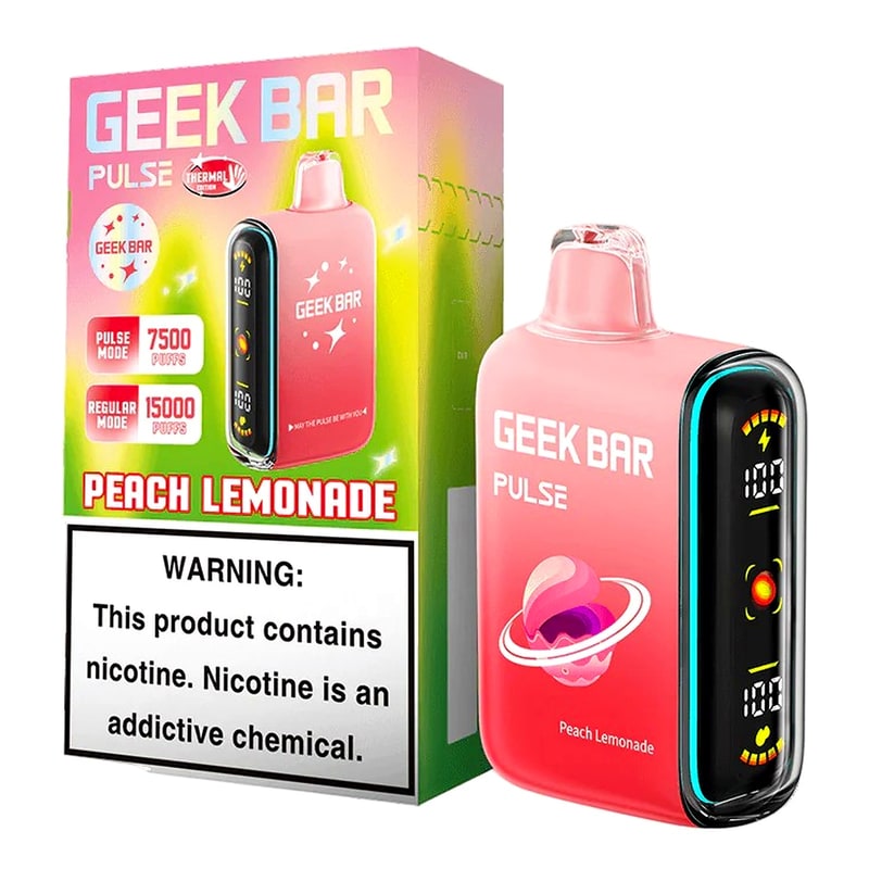 Geek Bar Pulse 15000 5ct Box-Peach Lemonade