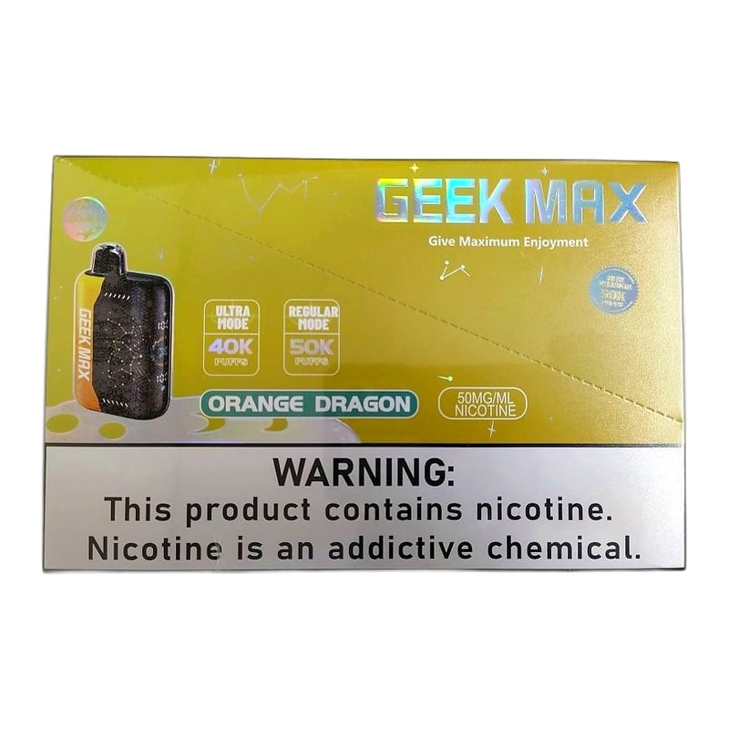 Geek Max 50K Puffs 5ct Box-Orange Dragon