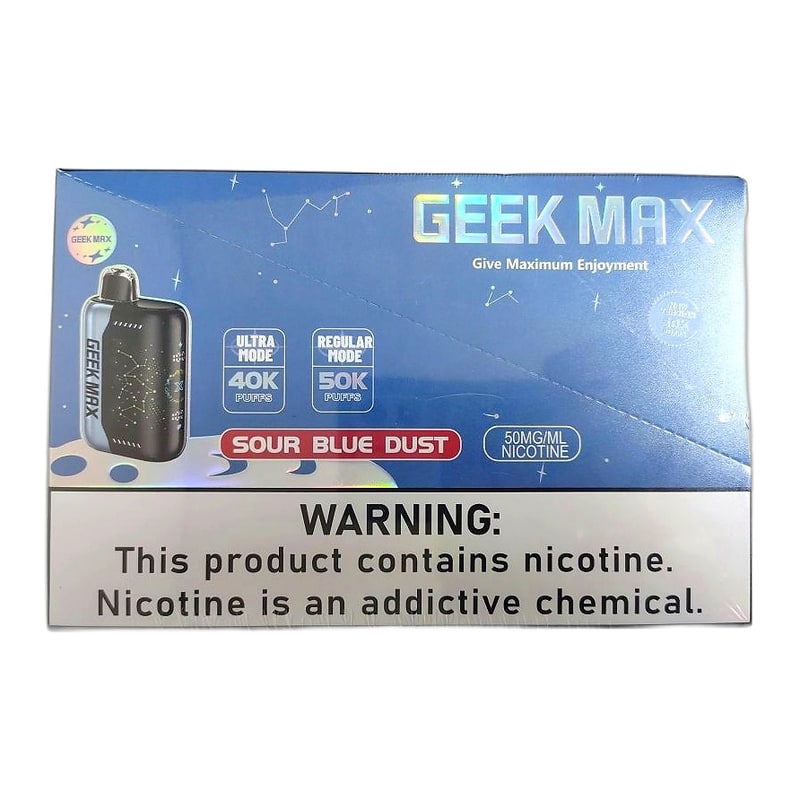 Geek Max 50K Puffs 5ct Box-Sour Blue Dust