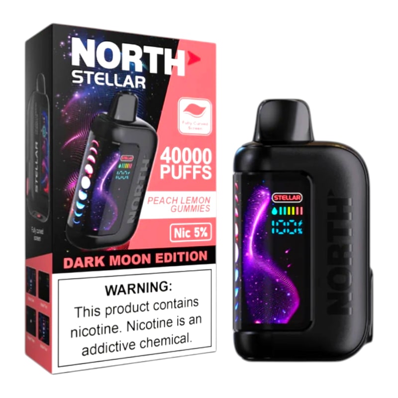 North Stellar 40k Puff 5ct Box-Peach Lemon Gummies