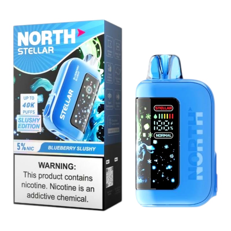 North Stellar 40k Puff 5ct Box-Blueberry Slushy