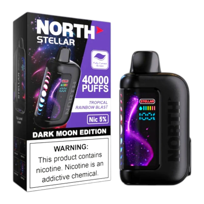 North Stellar 40k Puff 5ct Box-Tropical Rainbow Blast