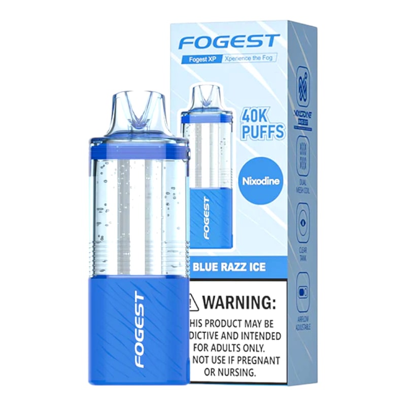 Fogest XP 40K Puff (Nixodine) 5ct Box-Blue Razz Ice