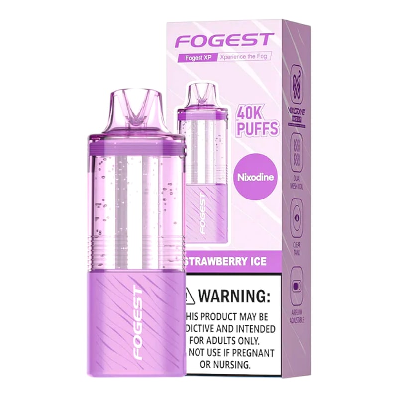 Fogest XP 40K Puff (Nixodine) 5ct Box-Strawberry Ice