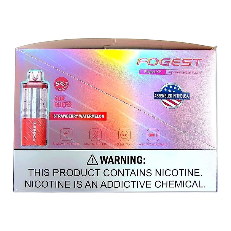 Fogest XP 40K Puff (Nixodine) 5ct Box-Strawberry Watermelon