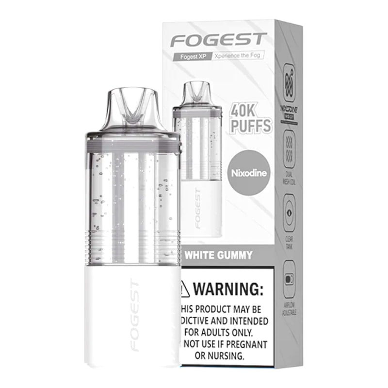 Fogest XP 40K Puff (Nixodine) 5ct Box-White Gummy